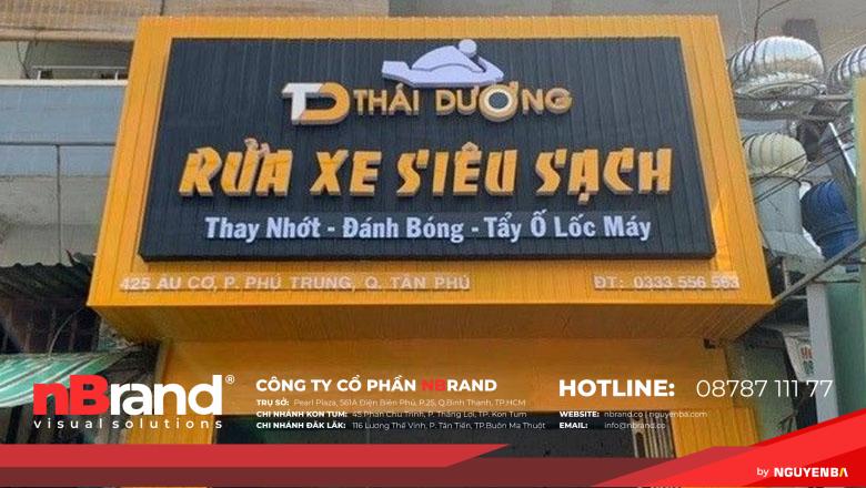 Bảng hiệu tôn sóng đẹp 5