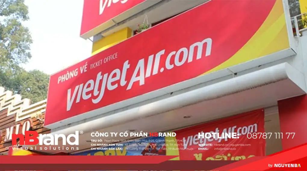 Mẫu Bảng Hiệu Đại Lý Vé Máy Bay tại Kon Tum 13 bảng hiệu vé máy bay 1