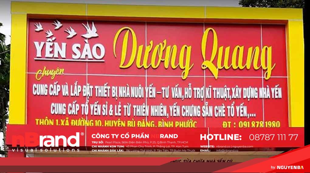 bảng hiệu yến sào 10