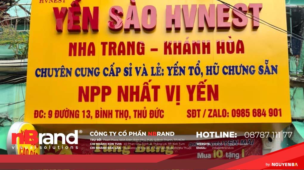 bảng hiệu yến sào 13