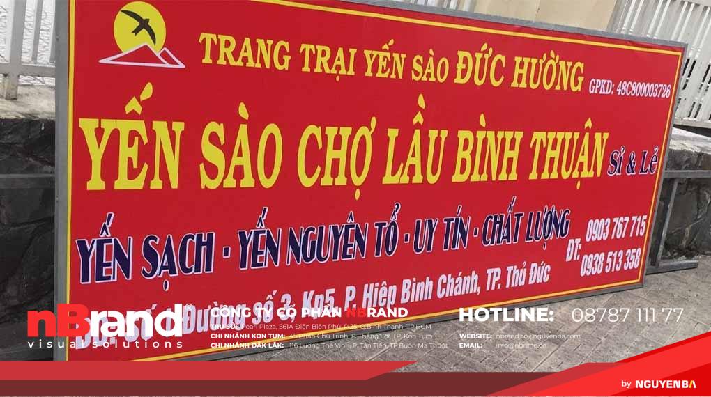 bảng hiệu yến sào 7