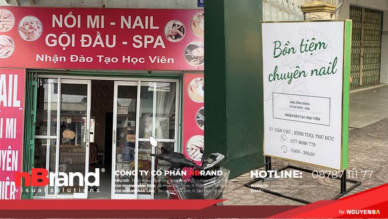 các kiểu làm biển bạt nail mi