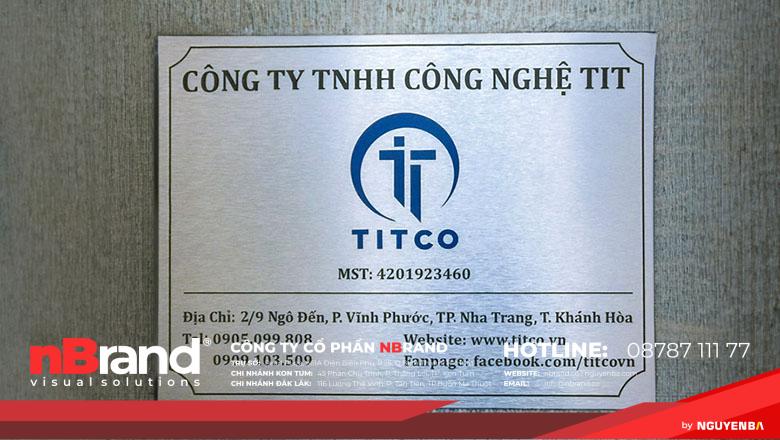 Biển Công Ty Alu, Biển Alu Nhôm Xước Đẹp Chuyên Nghiệp tại Kon Tum 16 Bảng hiệu công ty alu xước đẹp 1