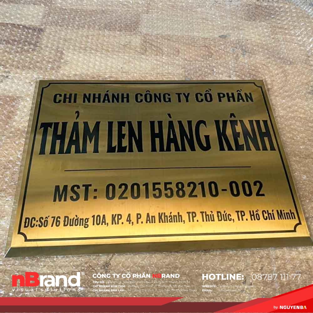 Bảng Tên Công Ty INOX - 90+ Mẫu Đẹp Sang Trọng Nổi Bật Làm Ngay