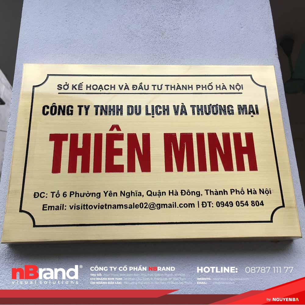 Bảng Tên Công Ty INOX - 90+ Mẫu Đẹp Sang Trọng Nổi Bật Làm Ngay