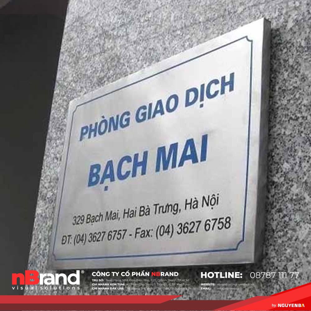 Bảng Tên Công Ty INOX - 90+ Mẫu Đẹp Sang Trọng Nổi Bật Làm Ngay