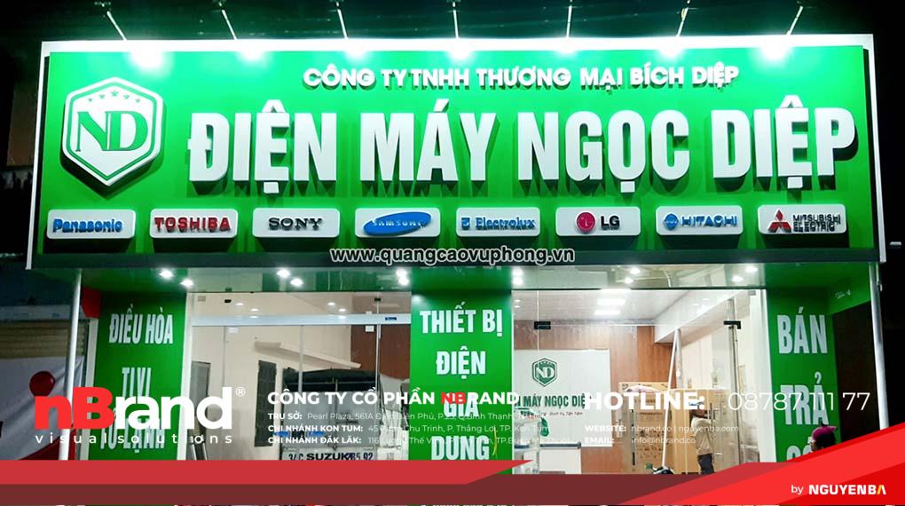 Bảng Hiệu Điện Lạnh Đẹp Độc Đáo tại Kon Tum 16 Bảng hiệu điện lạnh 1