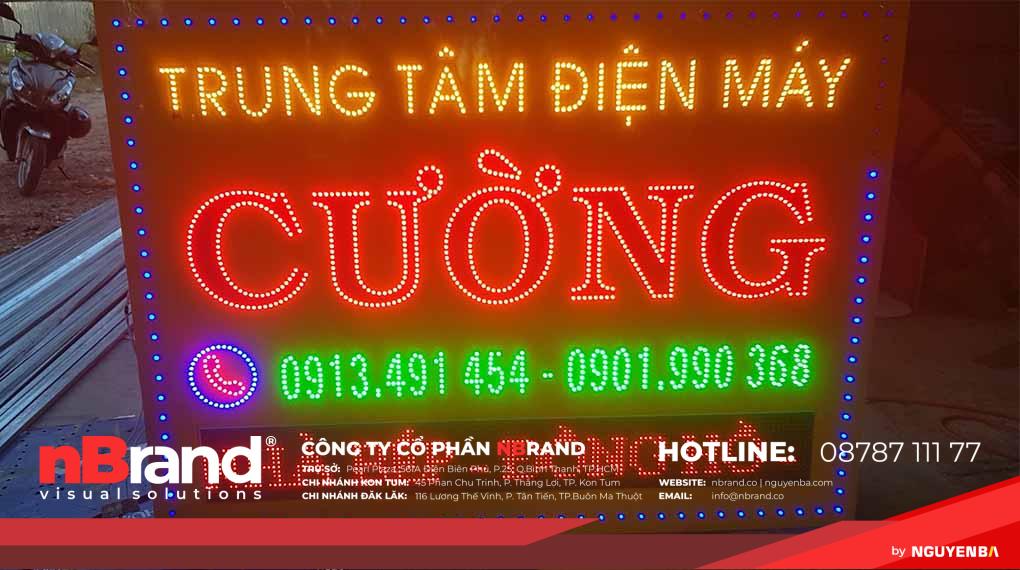 mẫu bảng hiệu điện lạnh treo