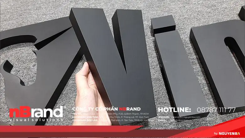 Chữ Nổi - Chữ Nổi 3D tại Kon Tum 9 Chữ 3D 1