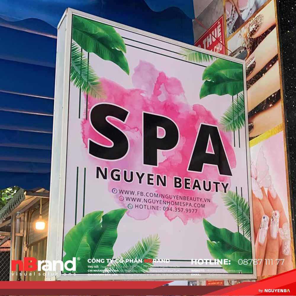 Bảng Hiệu Hộp Đèn Spa