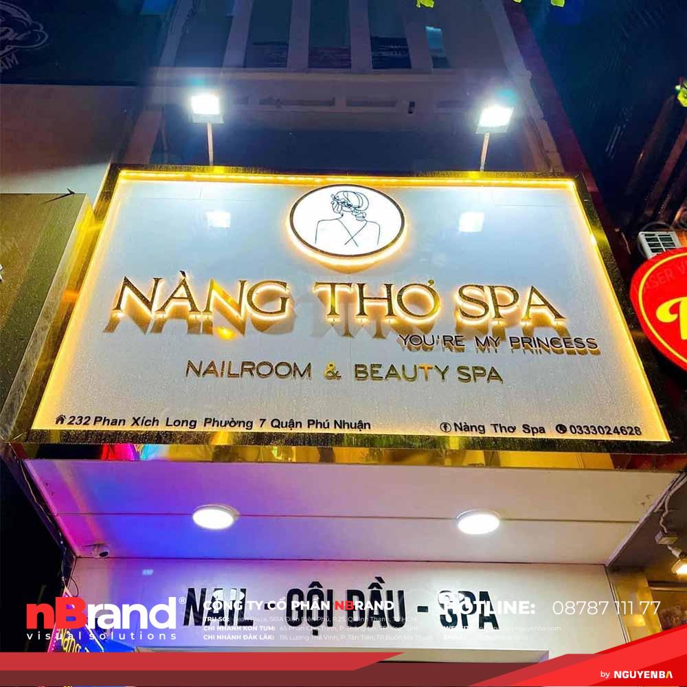 Bảng Hiệu Hộp Đèn Spa