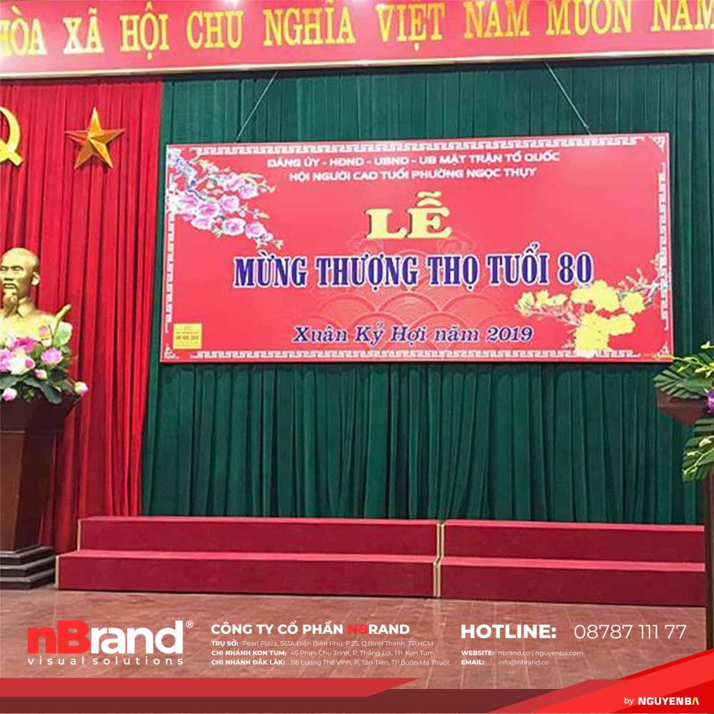 iN Phông Bạt Mừng Thọ - Bạt Tất Niên - Bạt Năm Mới