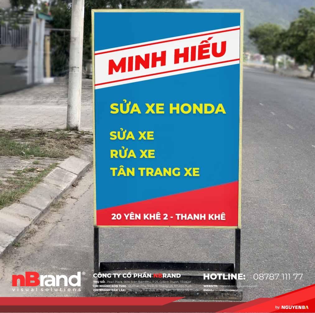 Mẫu Bảng Hiệu Sửa Chữa Xe Máy Đẹp Cuốn Hút Giá Rẻ