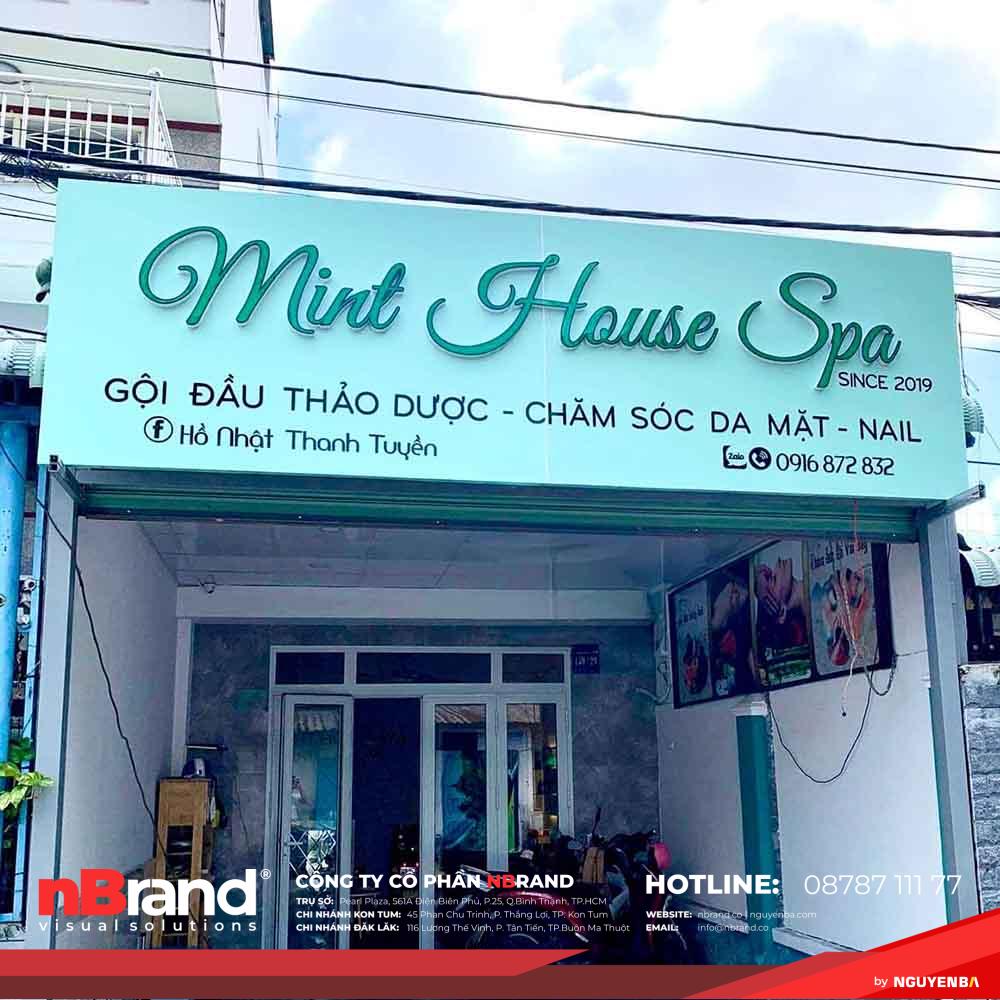 Mẫu Bảng Hiệu Spa Đẹp Giá Rẻ