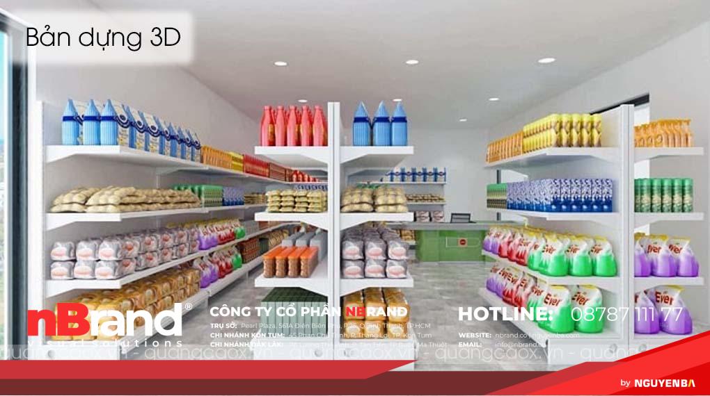 Thiết Kế Cửa Hàng Tạp Hóa Nhỏ Đẹp tại Kon Tum 16 Thiết kế cửa hàng tạp hoá nhỏ 1