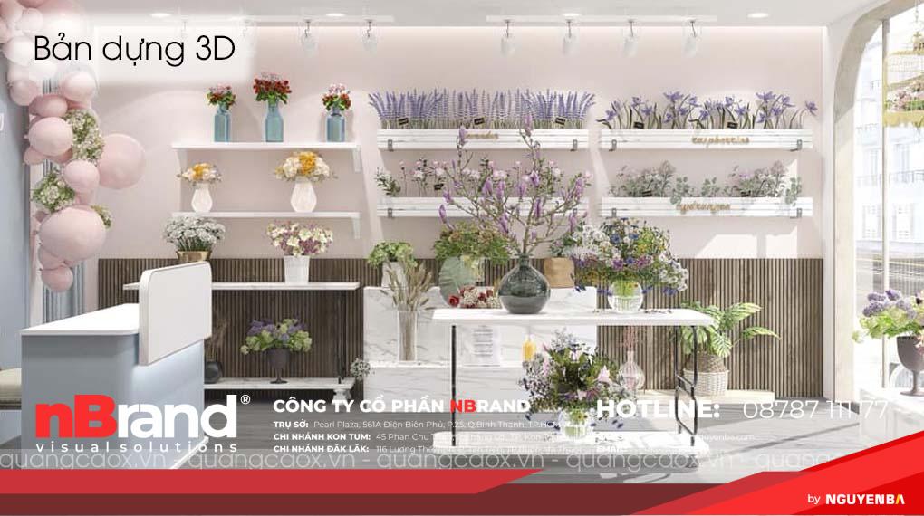 Thiết Kế Shop Hoa Tươi Nhỏ tại Kon Tum 11 Thiết kế thi công shop hoa tươi 1