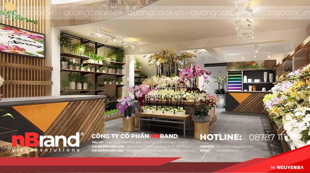 Thiết kế thi công shop hoa tươi 10