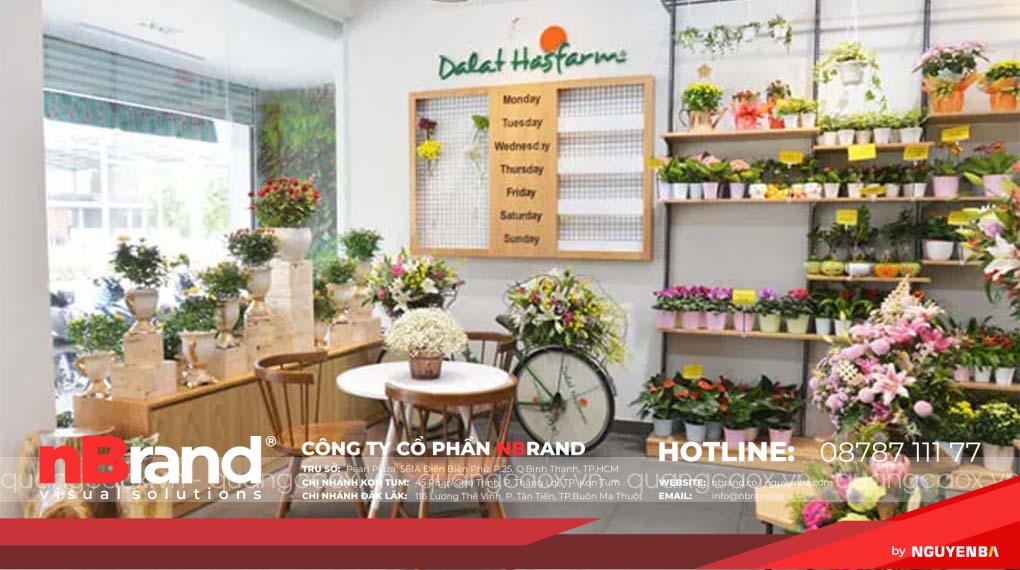 Thiết kế thi công shop hoa tươi 24