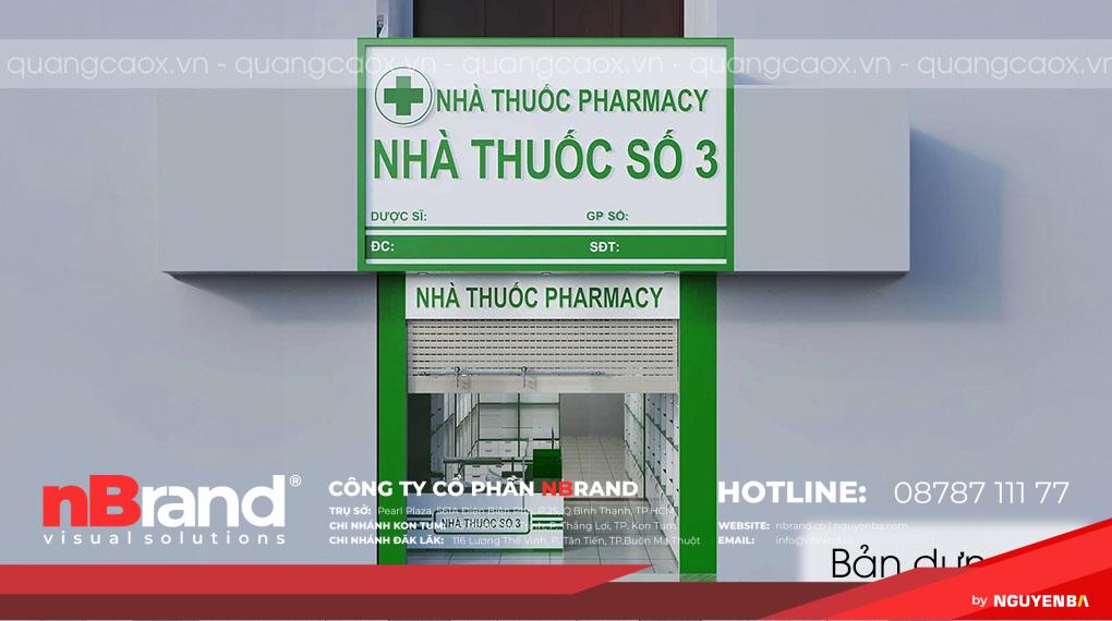 Thiết Kế Thi Công Nhà thuốc 1 mặt tiền