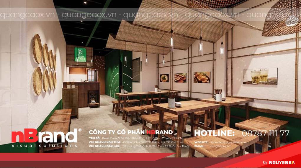 Mẫu Thiết Kế Thi Công Quán Ăn Đẹp tại Kon Tum 12 Thiết kế thi công quán ăn 13