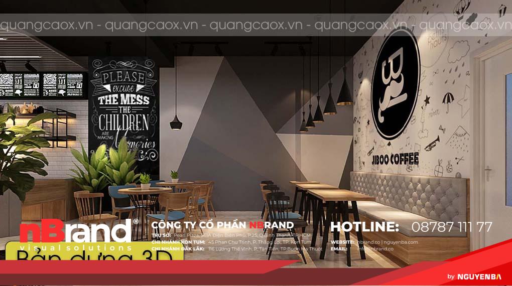 thiết kế thi công quán cafe 13