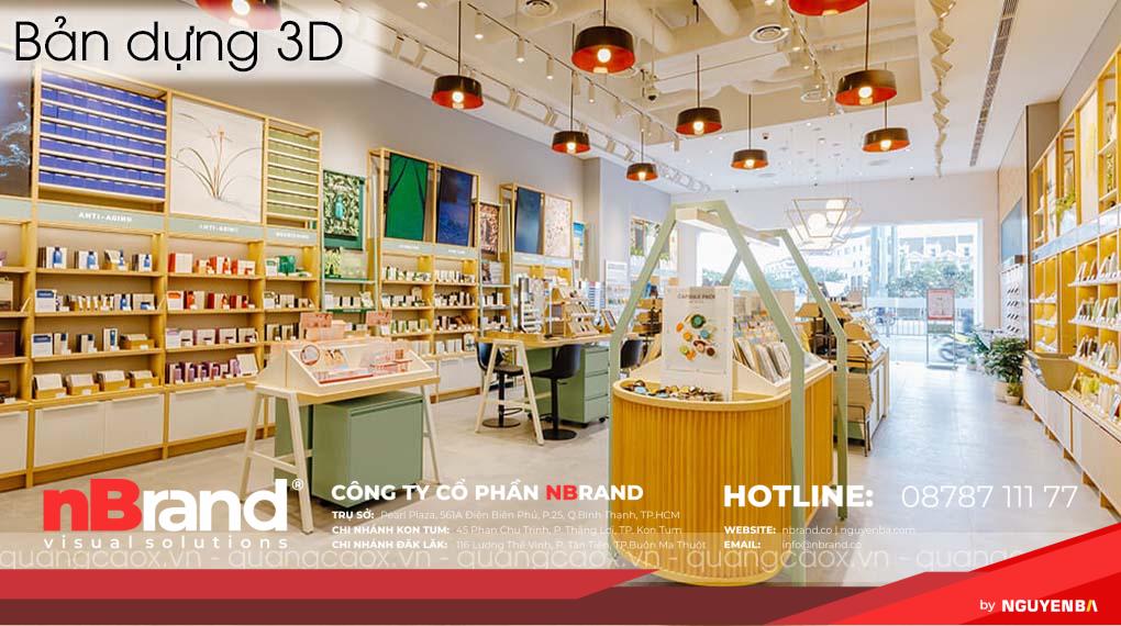 Thiết Kế thi Công Shop Mỹ Phẩm tại Kon Tum 9 thiết kế thi công shop mỹ phẩm 1