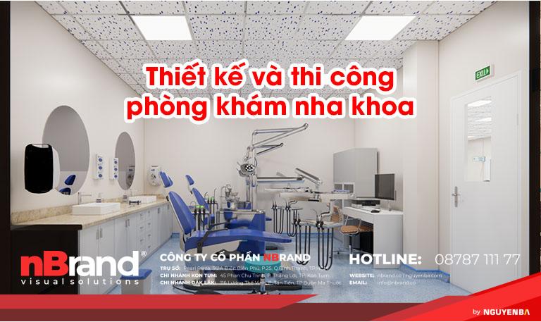 Trọn gói nội thất, bảng hiệu phòng khám thiet ke va thi cong phong kham nha khoa