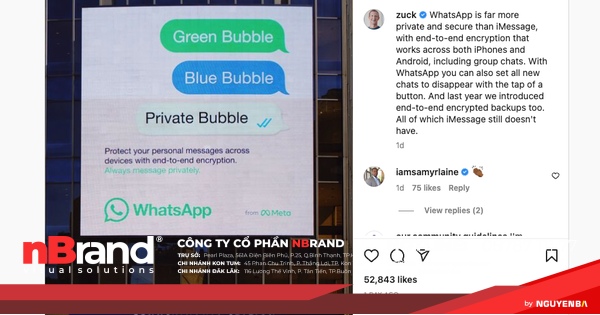 Mark Zuckerberg đánh giá cao WhatsApp hơn iMessage zuckerberg whatsapp imessage 3506