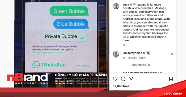 Mark Zuckerberg đánh giá cao WhatsApp hơn iMessage 17 Mark Zuckerberg đánh giá cao WhatsApp hơn iMessage zuckerberg whatsapp imessage 3506