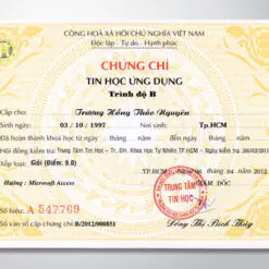Chứng chỉ - Certificate 4