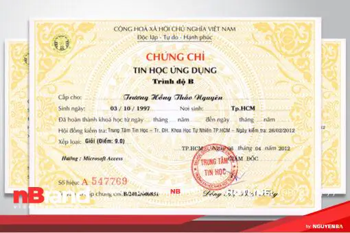 Chứng chỉ - Certificate 4