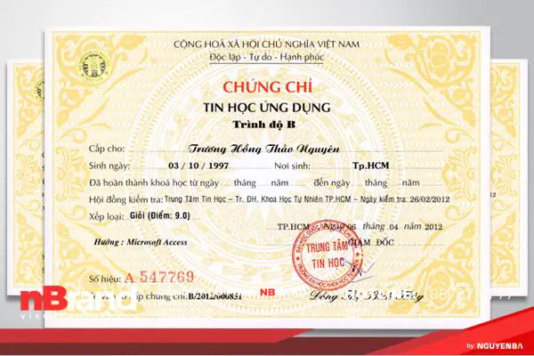 4 Chứng chỉ - Certificate 4