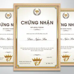 Chứng chỉ - Certificate 5