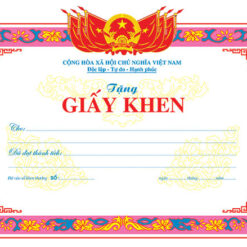 Giấy khen đẹp cach in giay khen