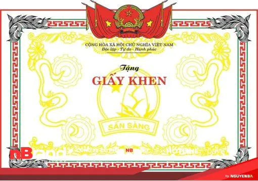 Bằng khen in giay khen 11