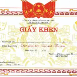 Bằng khen 11 Bằng khen u1